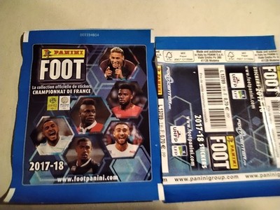 1 clutch ''PANINI FOOT 2017/2018 code black recto 003394B04