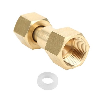 Heat Resistant Brass Adapter Secure CO2 Tanks to Argon Regulator Connection