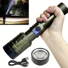 Super Bright LED Torch Flashlight Tactical Camping Outdoor Lamp USB Rechargeable
