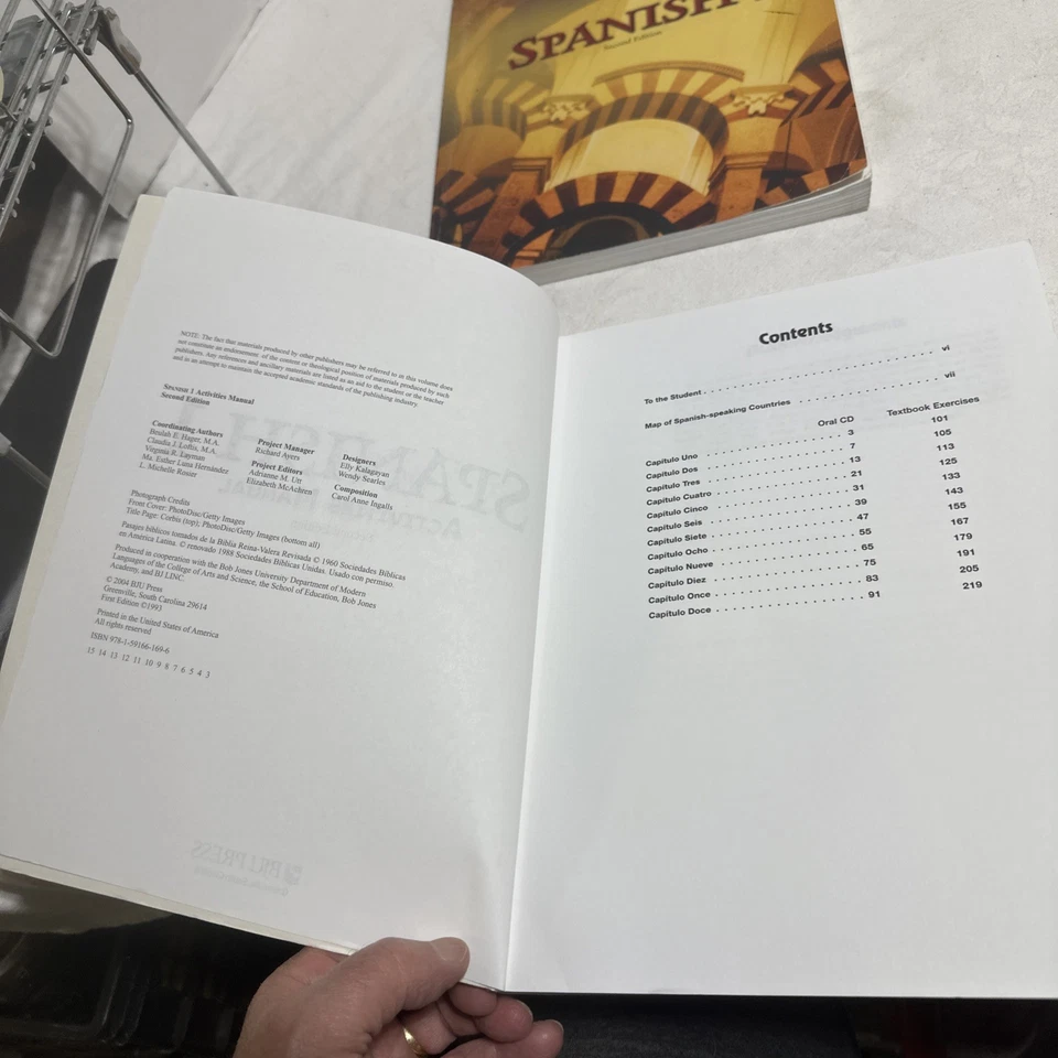 Set Of 2 Unused Bob Jones Spanish 1 Activities Manual 2004 - Image 2 of 2