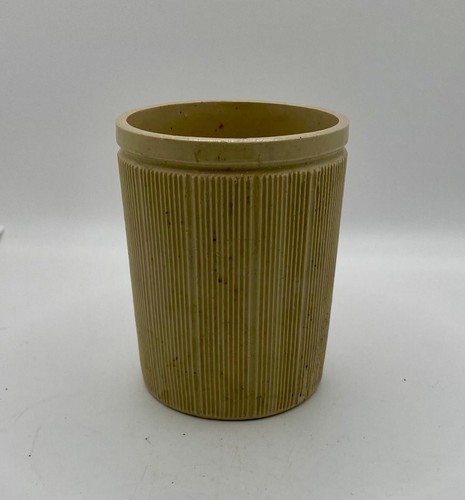 Antique 1890’s Marmalade Ribbed Paneled Pottery Marmalade Jar Stoneware Crock