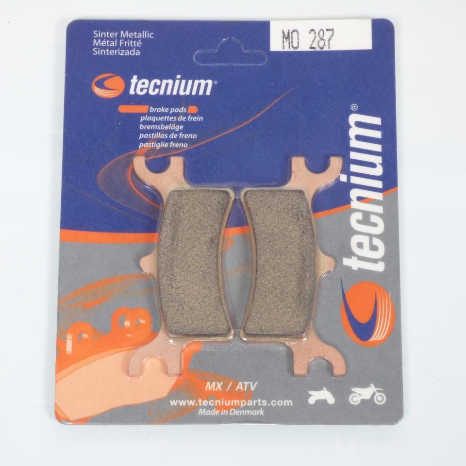 Plaquette de frein Tecnium MO287 garniture métal fritté Polaris 500 Sportsman quad 2003-2015