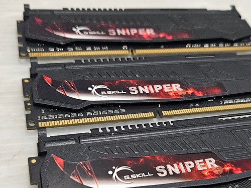 16GB (4x4GB) DDR3, PC3-12800, 1600MHz, 1.5V, G.SKILL SNIPER, WORKING - Picture 2 of 4