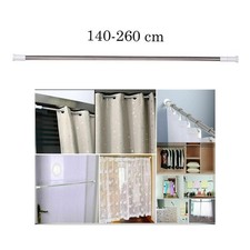 Heavy Duty Extendable Telescopic Shower Curtain Pole Rail Rod Bath Door Window