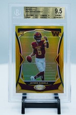 2024 PANINI CERTIFIED JAYDEN DANIELS GOLD MIRROR 04/25 #102 ROOKIE BGS 9.5 RC