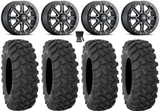 ITP Inertia Bdlk 14" Wheels Bk +40mm 27" XTR370 Tires RZR XP 1000 / PRO XP