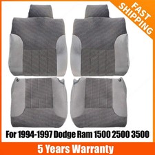 For 1994-1997 Dodge Ram 1500 2500 3500 Driver Passenger Bottom-top Seat Cover