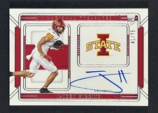 2025 Panini Collegiate National Treasures Jayden Higgins On Card Auto /75 (RC)