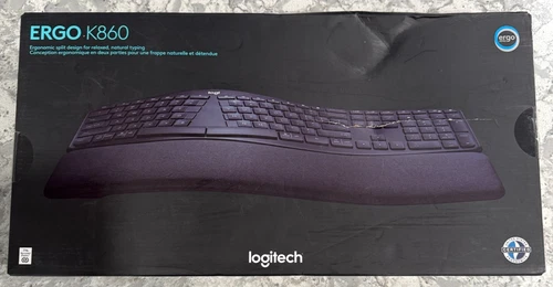 Logitech ERO K860 Keyboard Ergonomic Wireless Split Windows Mac - DAMAGED BOX