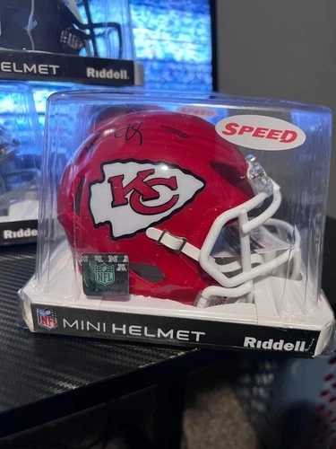 Kansas City Chiefs HOF Tony Richardson Signed Speed Mini Helmet COA BUF
