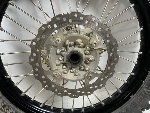 06 - 18 Kx250f Rear Wheel Assembly Rim 19” Hub Spokes OEM - Picture 12 of 12