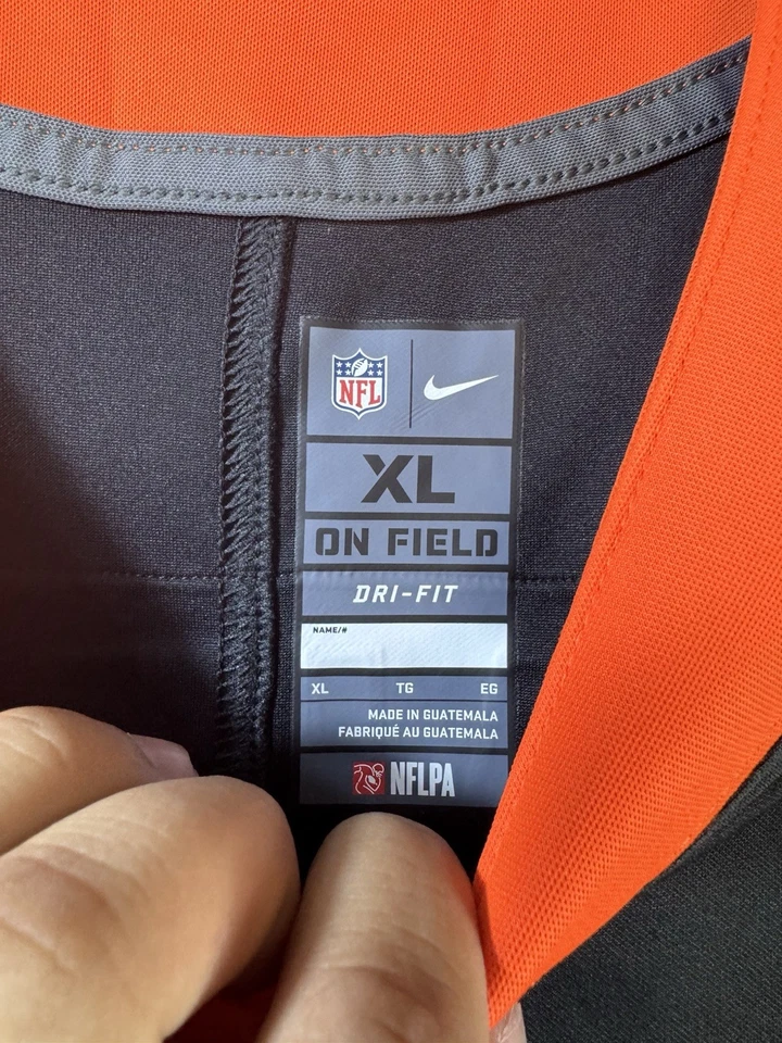 Camiseta de fútbol cosida Nike Andy Dalton Vapor Limited talla XL DEFECTUOSA Foto 3 de 4