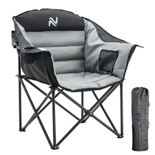 Portable Camping Chair Heavy Duty Folding Chair w/ Cup Holder Oversized
