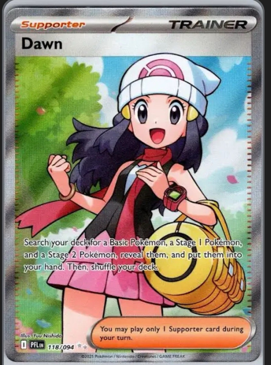 Dawn 118/094 Full Art Ultra Rare Phantasmal Flames Pokemon Card