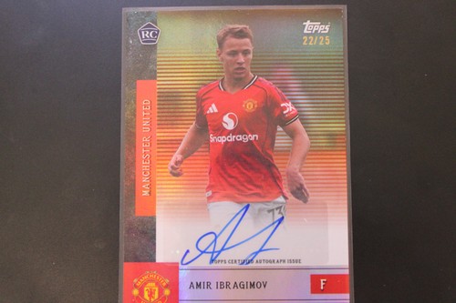 2025-26 Topps Manchester United Team Set Amir Ibragimov Rookie Auto 22/25