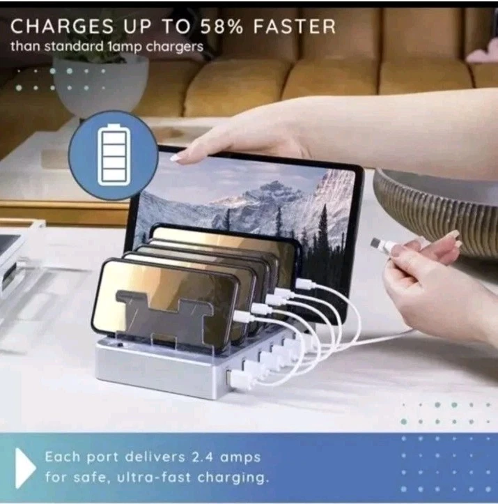 Base de carga Hercules Tuff FNRG163 6 puertos Foto 3 de 4