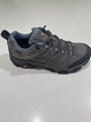 Merrell Moab 3 NEW Women 8.5 Mid WP Hiking Shoes Boots Granite Gray Blue