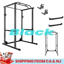Squat Rack Bench Press Barbell Rack Adjustable Weight Rack for Home Gym