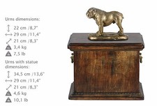 Englische Bulldogge new, Urn, Kalte Bronze, ArtDog, DE, Type 1