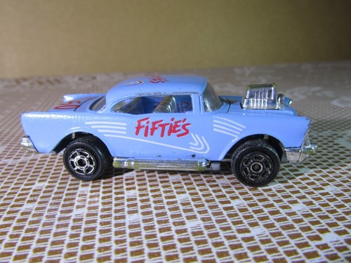 790Z Vintage Majorette 223 Francia Chevrolet Chevy 57 Azul 1:64 - Imagen 5 de 8