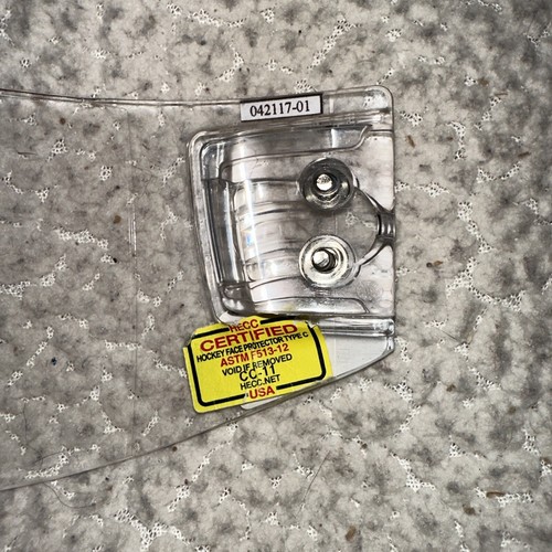 Bauer Pro Clip gerades Visier Gr. Medium Senior mit Befestigungsmaterial 170517-01 - Bild 3 von 6