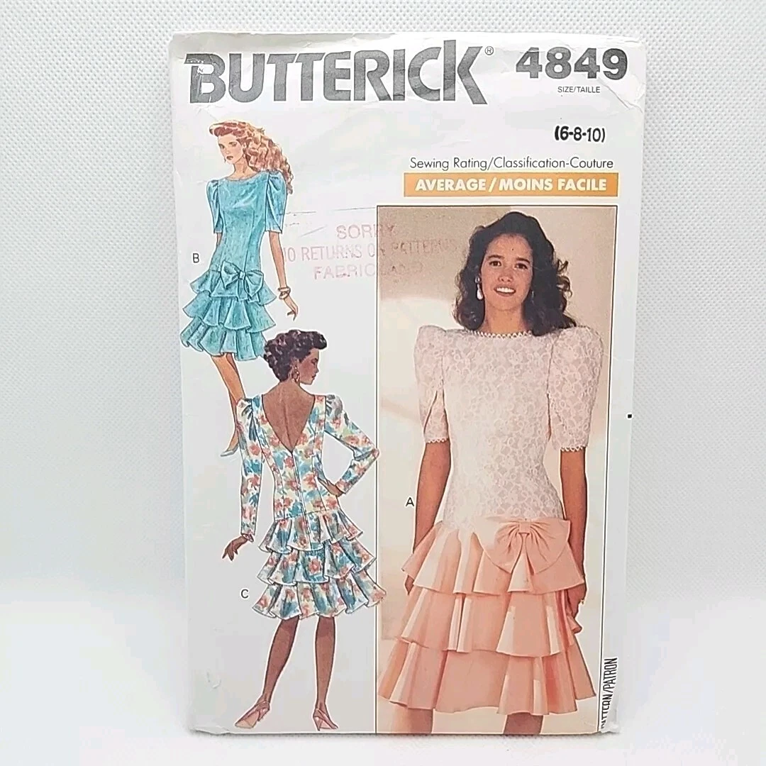 drop waist dress pattern products for sale | eBay