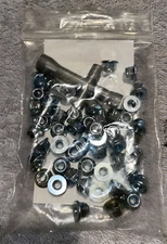 Tamiya Steel Flange Lock Nuts - (x40) w/4-wrench /TRF/TA05/417/418/419/TB04