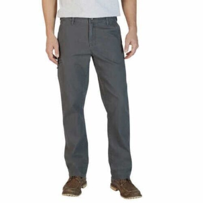 WEATHERPROOF VINTAGE MEN'S STRETCH CANVAS FLEX UTILITY PANTS (GRAY 36WX30L) NWT
