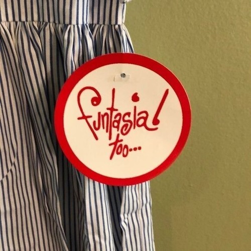 Funtasia! too Sailor Button Down Dress with Blue & White Stripes, Size 6X - Picture 4 of 5