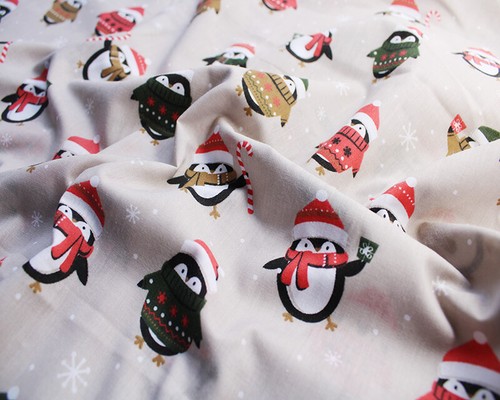 Christmas Fabric Polycotton PER METRE Reindeer Tree Stocking Snowflake CLEARANCE - Picture 58 of 105