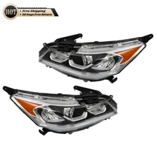 Silscvtt Left+Right Headlight For Honda Accord EX EX-L Sport 2016-2017 W/LED DRL