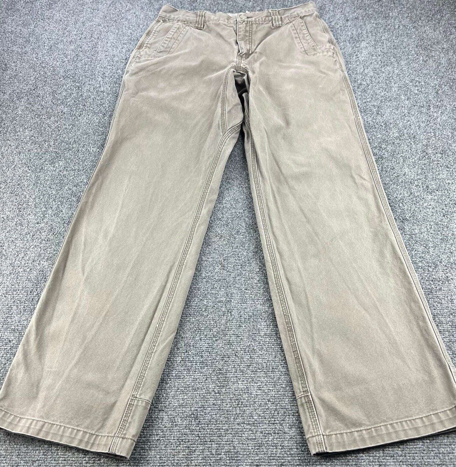 Mountain Khakis Pants Mens 33x34(actual 31x32) Beige Canvas Workwear Outdoor