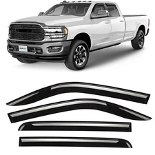 Sun Rain Visors Wind Rain Guards for 2019-2026 Dodge Ram 2500/3500 Crew Cab