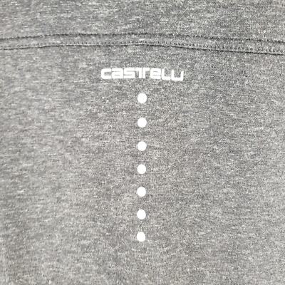 Pull à Capuche Femme Castelli Milano - Fermeture éclair Intégrale - Taille M - Gris - Pour Le Cyclisme