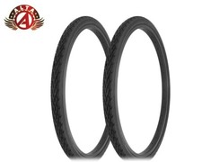 2 ALTA BICYCLE WIRE BEAD DURABLE TIRES 26 x 1.75 BLACK CORDOBA SEMI-SLICK TREAD.