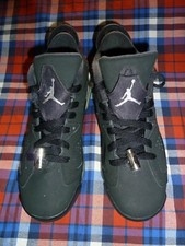 Nike Air Jordan Retro 6 Low Chrome Black/Silver BG 768881-003 Size 6Y Women 7.5