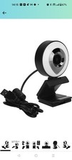 USB Web Camera, Desktop Laptop Clip-on 1080P Autofocus Webcam with Dual Ring...