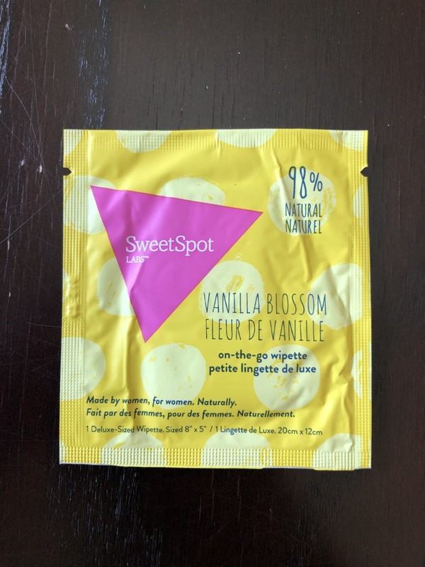 SweetSpot Labs Vanilla Blossom On The Go Wipe Sample