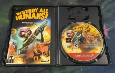 Destroy All Humans (Sony PlayStation 2, 2005) *Clean & Complete*