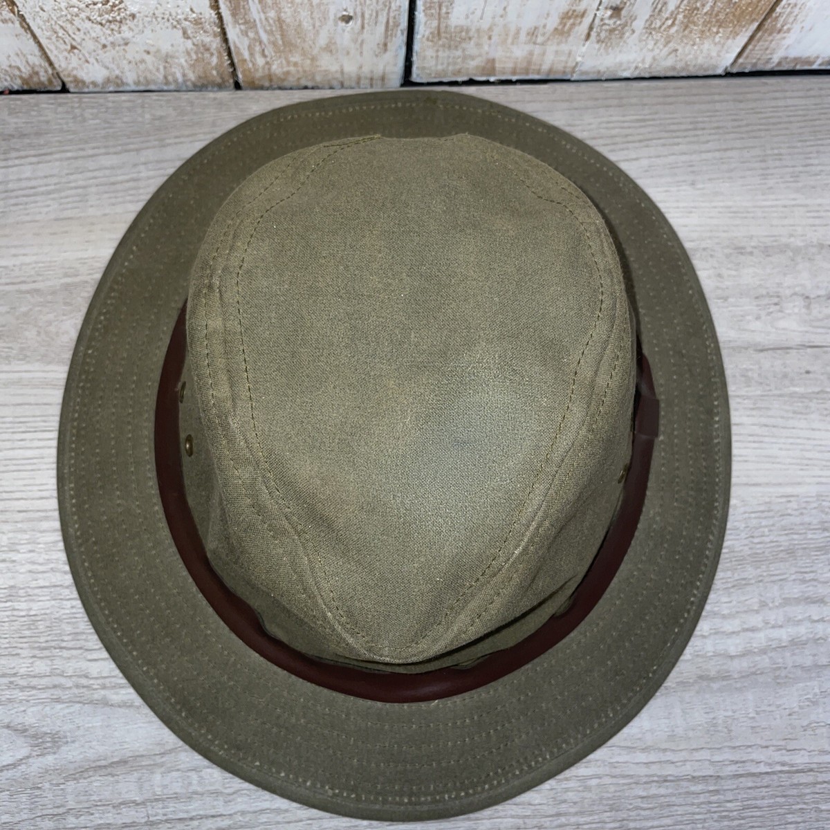 Filson Tin Cloth Olive Green Packer Hat Size Small | eBay