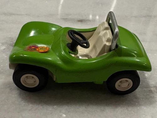 Tonka 1970's Pressed Steel Dune Buggy Lime Green 3.5" Toy Car