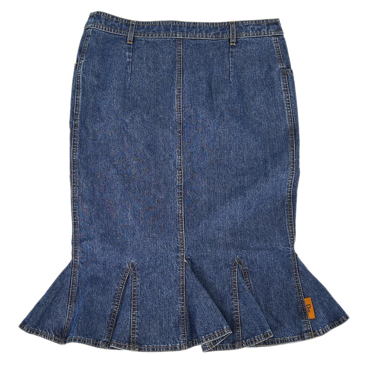 Christian Dior Skirt Blue Denim 143086 | eBay