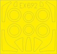 MW22 Eduard EX692 FJ-2 1/48 Mask For Kitty Hawk