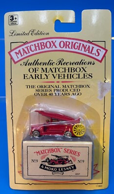 1992 Matchbox Originals Early Vehicles No.9 Matchbox Red Fire  Truck NEW Sealed