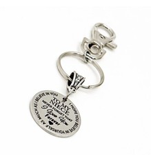 To My Niece Charm Keychain, Never Forget I Love You, Niece Birthday