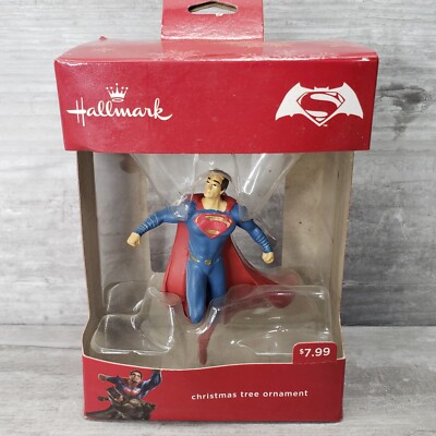 Superman Ornament Hallmark 2016 DC Comics Dawn Of Justice Red Box 