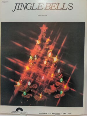Jingle Bells Sheet Music Piano Voice Guitar Beginner 70s Christmas Holiday   F4V