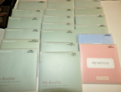 Close to My Heart My Acrylix Stamps Mixed Themes Lot of 19 CTMH