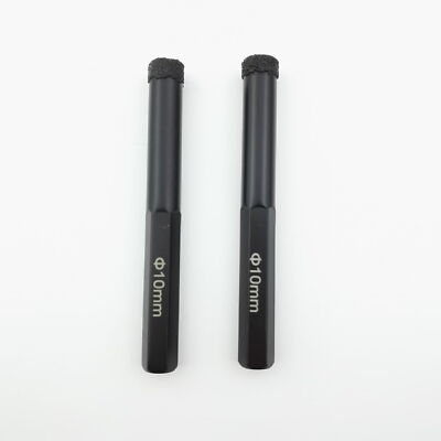 2pcs diameter 10mm diamond drill wet core drill hole saw for marble stone