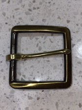 70  s Vintage Replacement Buckle Fits 1.5  Belt Gold Antique Brass Made in USA